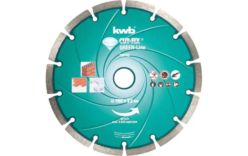 kwb Trennscheibe Green-Line Diamant 180 mm