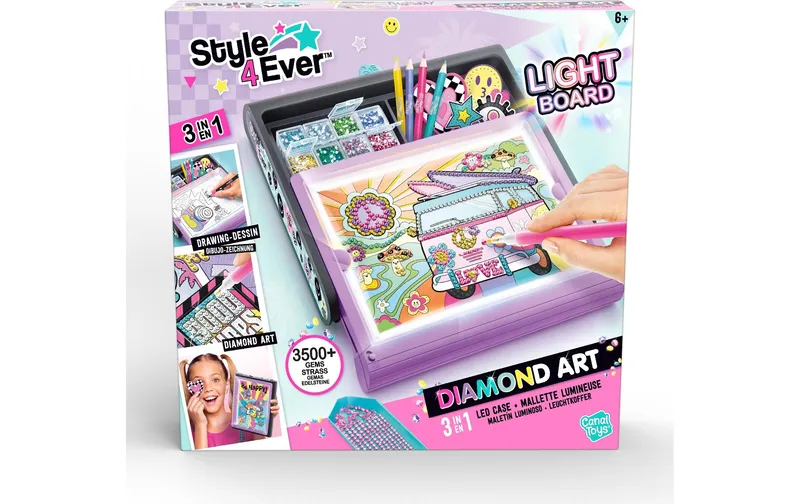 Canal Toys Bastelset Diamond Art 3 in 1 LED Case