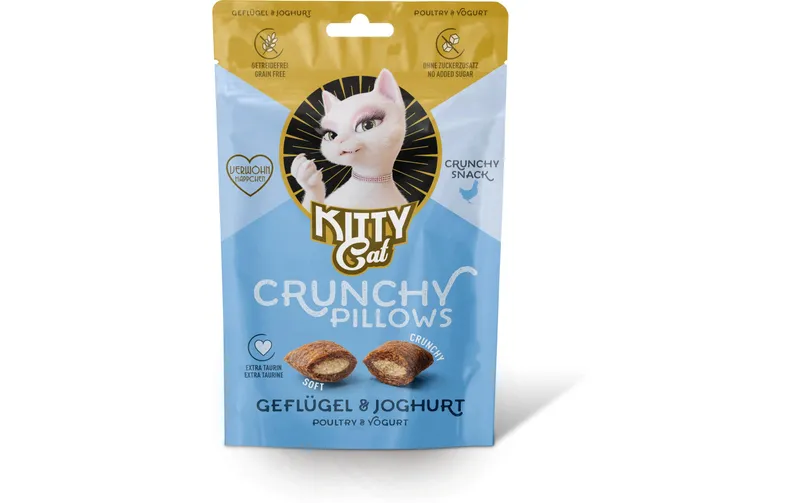 KITTY Cat KittyCat Crunchy Pillows Geflügel, Joghurt 60 g