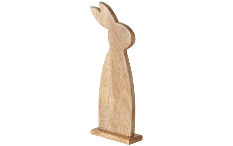 Boltze Aufsteller Hase Nesli 62 cm, Mangoholz