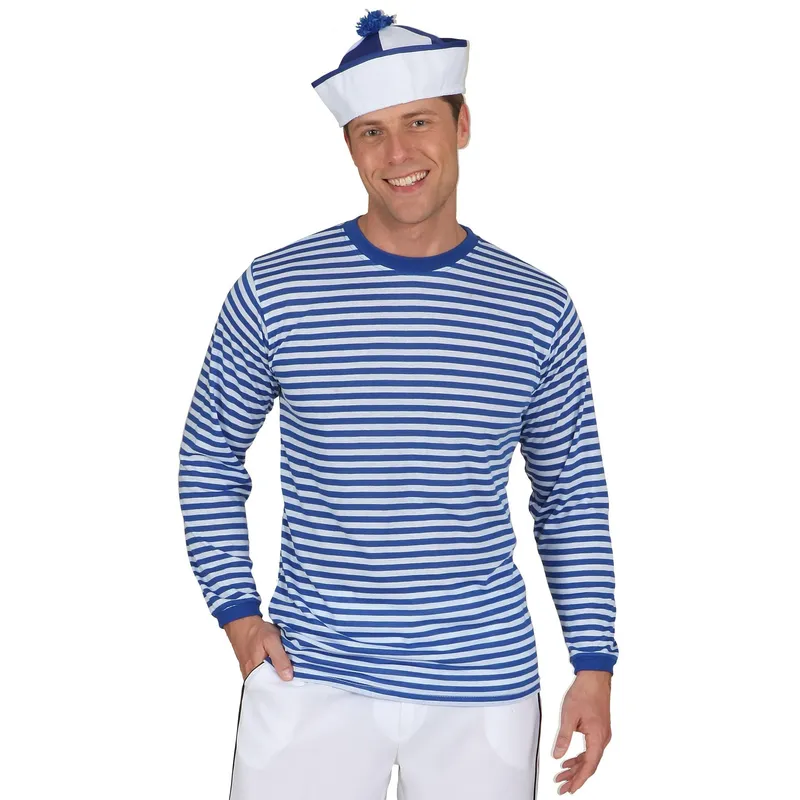 Matrosen Ringelpulli blau/weiss M blau