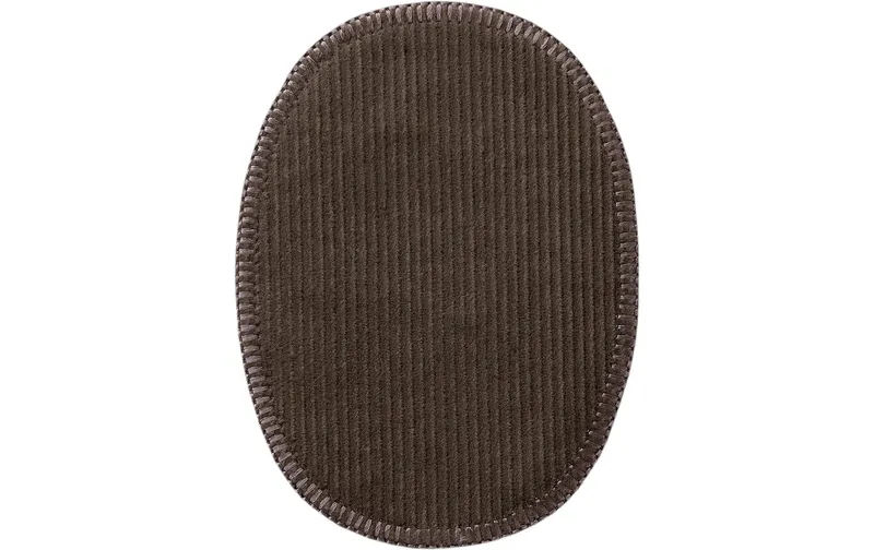 Mono-Quick Kordflicken Oval 8.5 x 11.2 cm Grau, 2 Stück