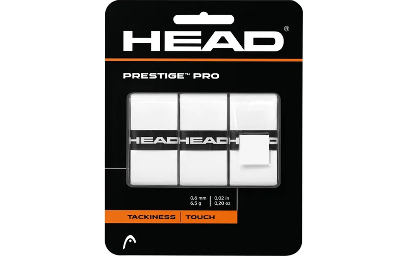 HEAD Tennis Grip Prestige Pro 3er-Pack, Weiss