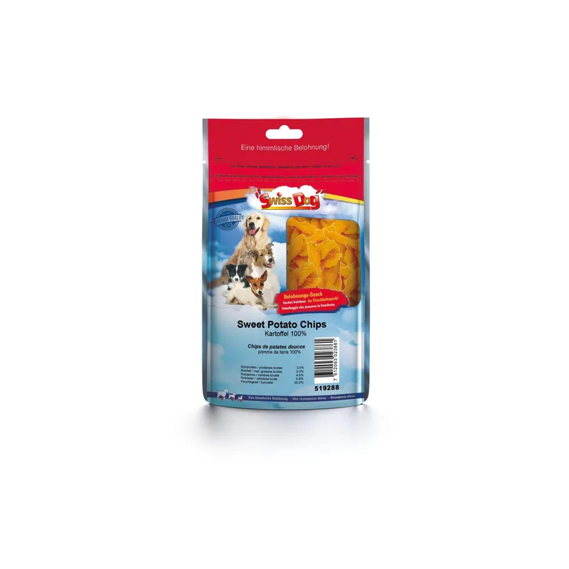 SwissDog Kausnack Sweet Potato Chips 350 g