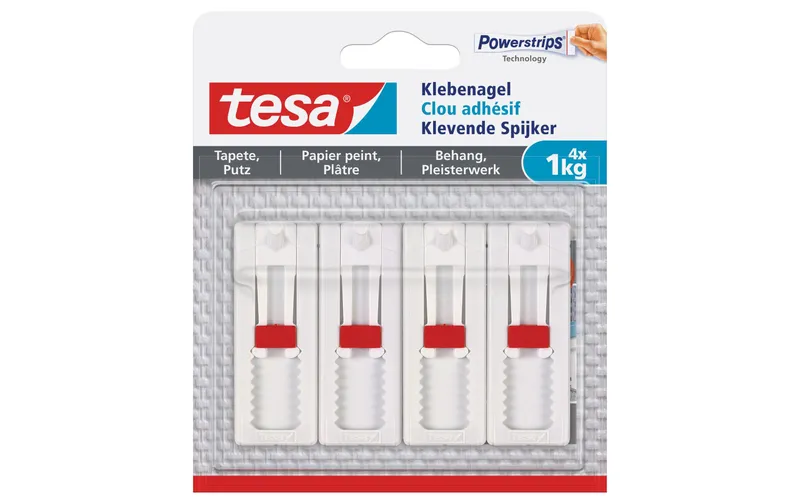 tesa Klebenagel pour Tapete & Putz 1 kg, blanc