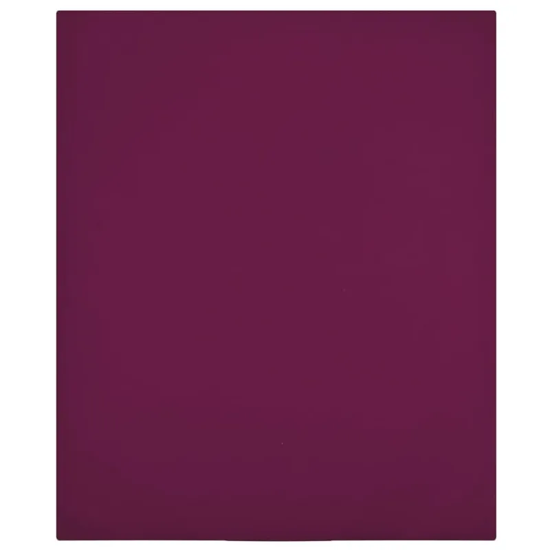 Spannbettlaken Jersey Bordeauxrot 160x200 cm Baumwolle