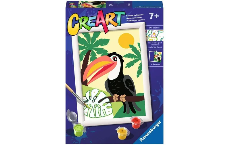 Ravensburger Malen nach Zahlen Tukan im Dschungel