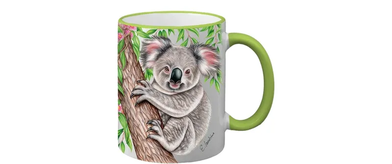 creanorm Tasse Wild Koala 330 ml, 1 pièces, Hellgrün