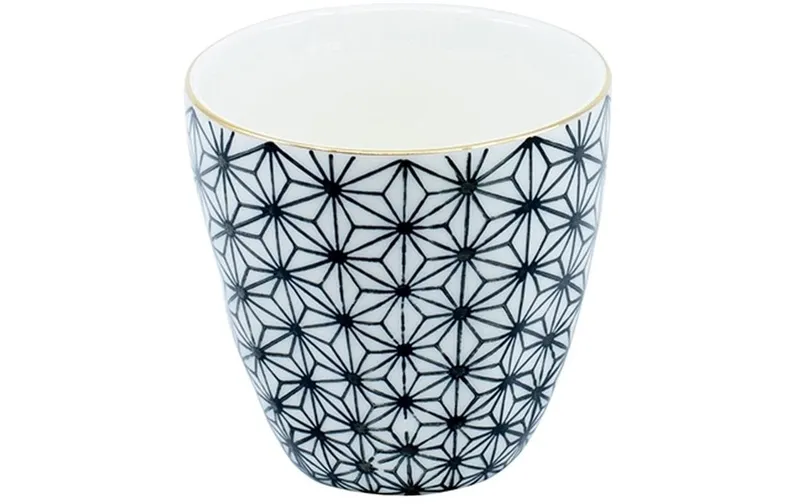 Kadastar Kaffeebecher Metropolitan Polygon 250 ml , Schwarz/Weiss