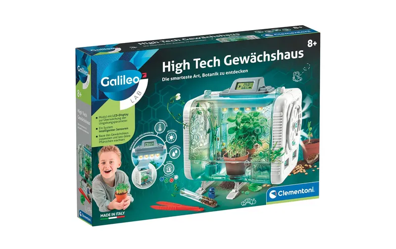 Clementoni Experimentierkasten High Tech Gewächshaus