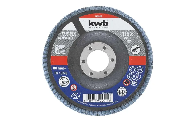 kwb Schleifscheibe Metall 115 mm K80