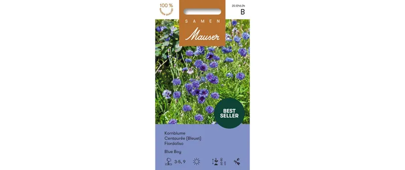 Samen Mauser Saatgut Kornblume Blue Boy