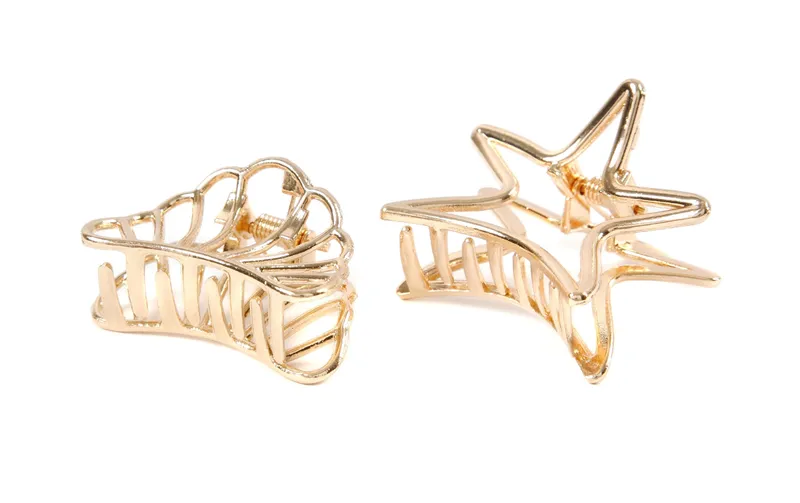 Creativ Company Haarklammer 6 cm, 2 Stück, Gold