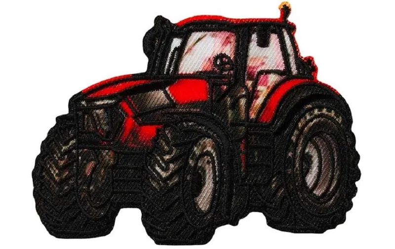 Mono-Quick Aufbügelbild Traktor red 1 pieces