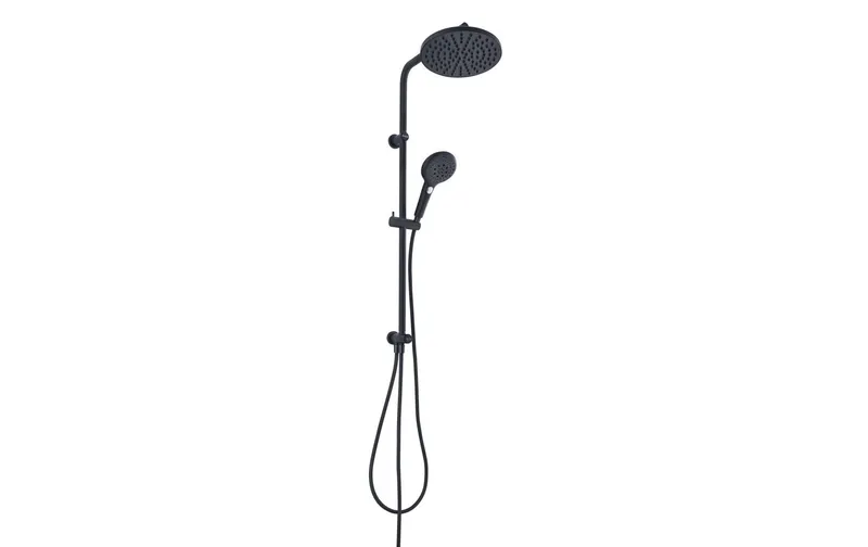 diaqua® Duschsystem Wakuda Push, Schwarz matt