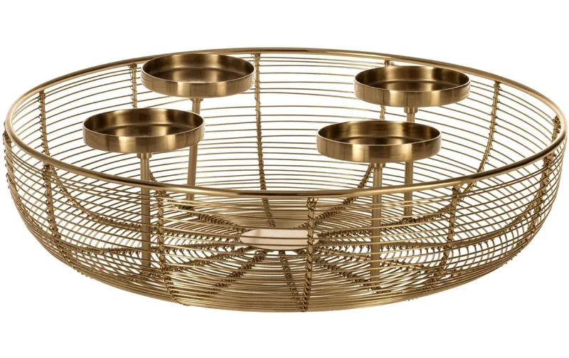 EGLO Adventsgesteck Hagony 36 x 10 cm, Gold