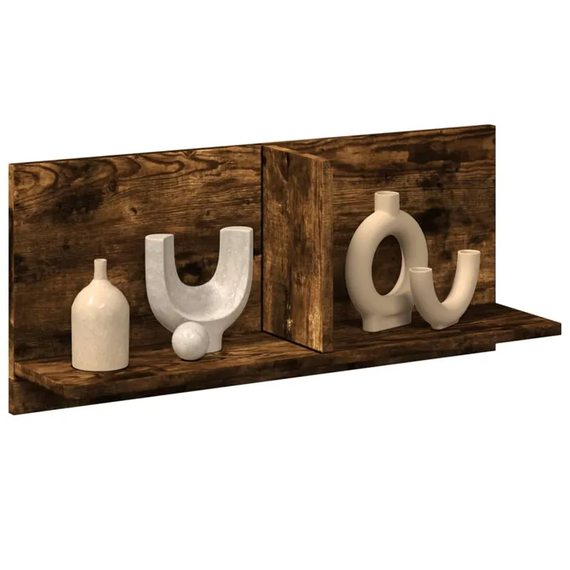 Wandschrank 70x16,5x30 cm Räuchereiche derivato del legno