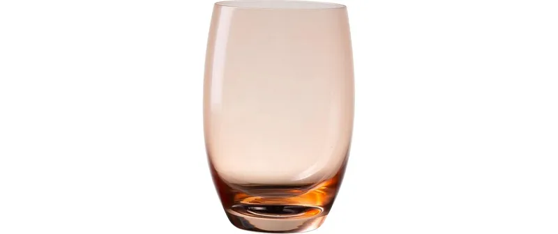 Lunasol Trinkglas Optima Color Tumbler 460 ml Barrel Orange