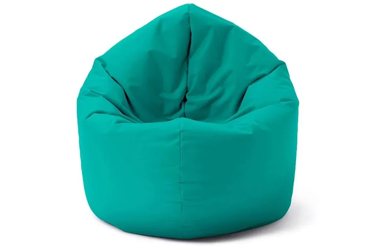 Lumaland Runder Sitzsack 2 in 1, 300 l Polyester (PES), blue/Türkis
