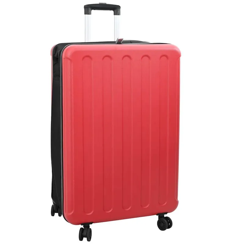 Koffer mit Schloss Rot 50 x 30 x 76 cm ABS Kunststoff