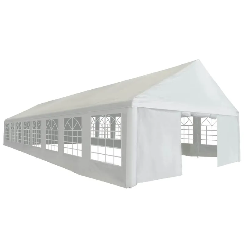 Partyzelt PE 6x16 m Weiß