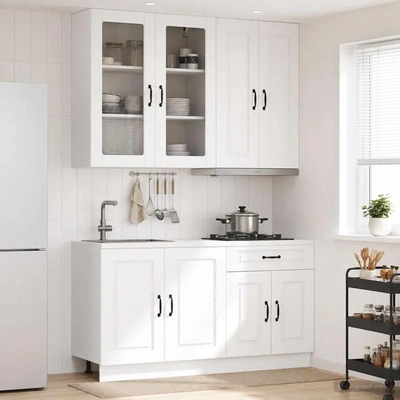 Kücheneinheit KALMAR 4 stk. bianco derivato del legno