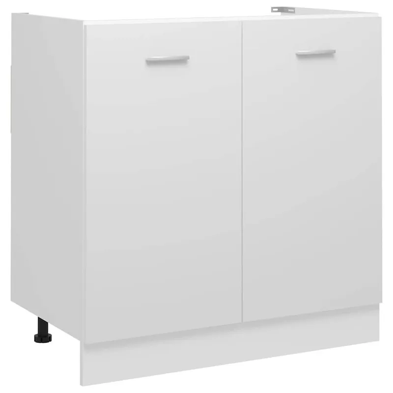 Spülenunterschrank Lyon bianco 80x46x81,5 cm derivato del legno