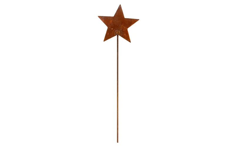 Ambiance Gartenstecker Stern auf Stab 30 cm
