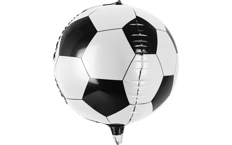 Partydeco Folienballon Fussball nero/bianco