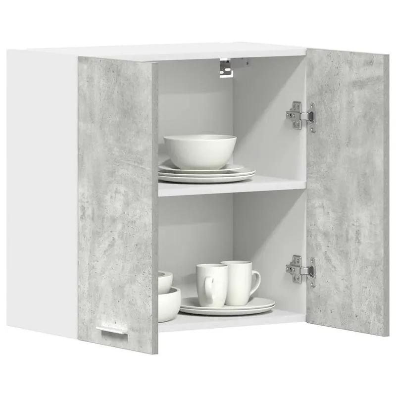 Armoire murale cuisine gris béton 60x31x60 cm bois d'ingénierie