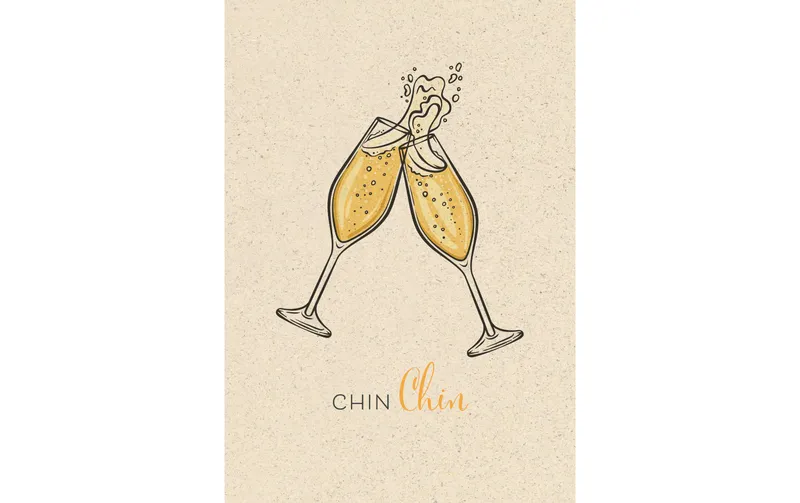 naturel Verlag Glückwunschkarte Chin Chin 12.2 x 17.5 cm
