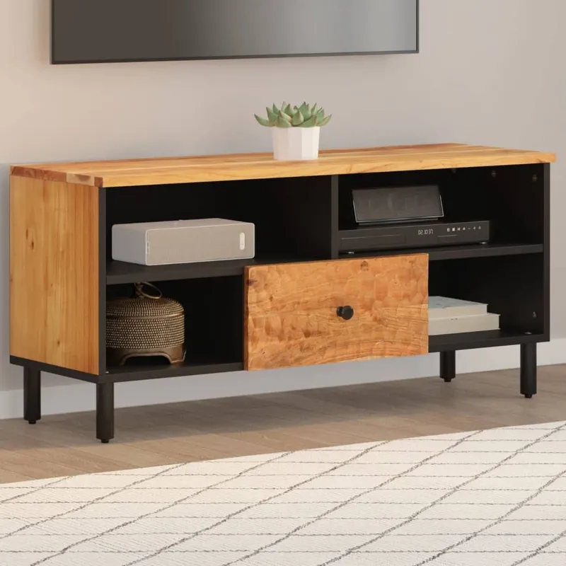 TV-Schrank 100x33x46 cm legno massiccio acacia