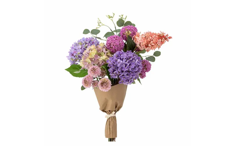 Bloomingville Kunstblume Edge, Lila / Rosa, 80 cm