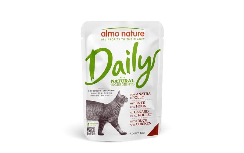 Almo Nature Nassfutter Daily mit Ente und Huhn 70g