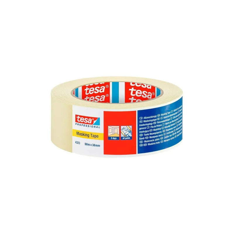 tesa Malerband Krepp Universal 50m x 38 mm, Chamois