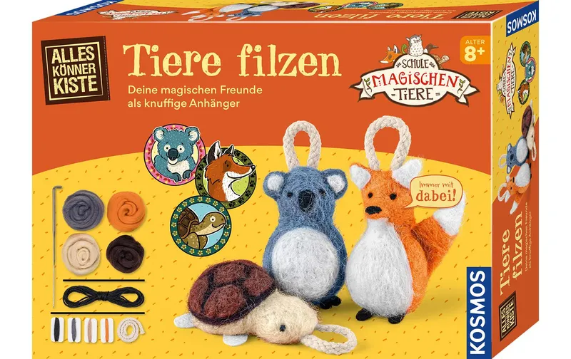 Kosmos Bastelbox la Schule il magischen Tiere – Tiere filzen