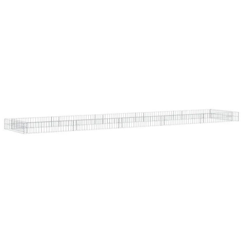 Gabionen-Hochbeet Verzinkter Stahl 500x100x20 cm