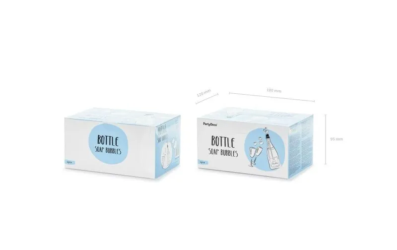 Partydeco Partyaccessoire Seifenblasen Sektflasche, 24 pezzi