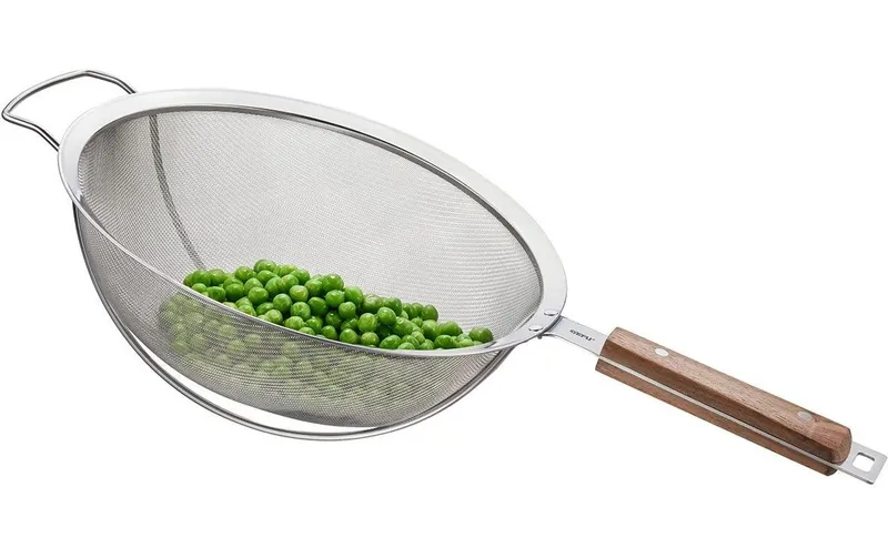 GEFU Abtropfsieb Passo 24 cm, Silber/brun