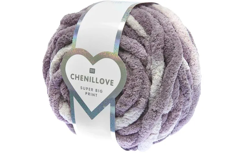 Rico Design Wolle Rico Chenillove Super Big 300 g, Lila