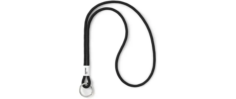 Pantone by Copenhagen Design Schlüsselanhänger Key Chain Long Nylon 48 cm Schwarz