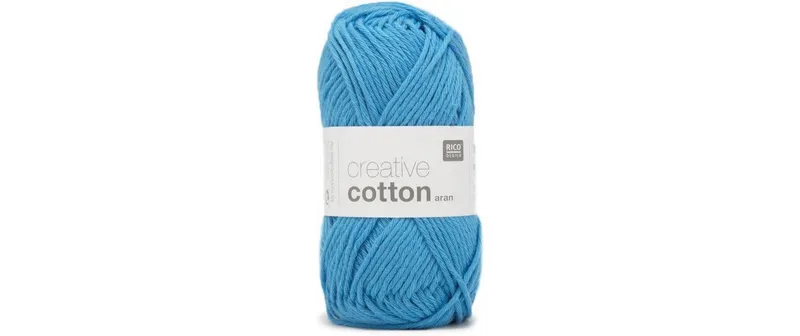 Rico Design Wolle Creative Cotton Aran 50 g, Türkis