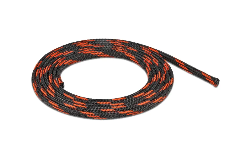Delock Kabelschlauch dehnbar, 2 m x 6 mm Schwarz Rot