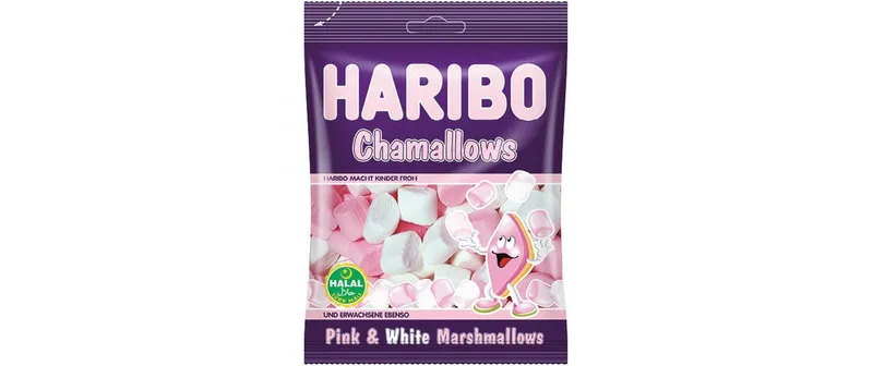 Haribo Int. Gummibonbons HALAL Chamallows/Pembe Beyaz 70 g
