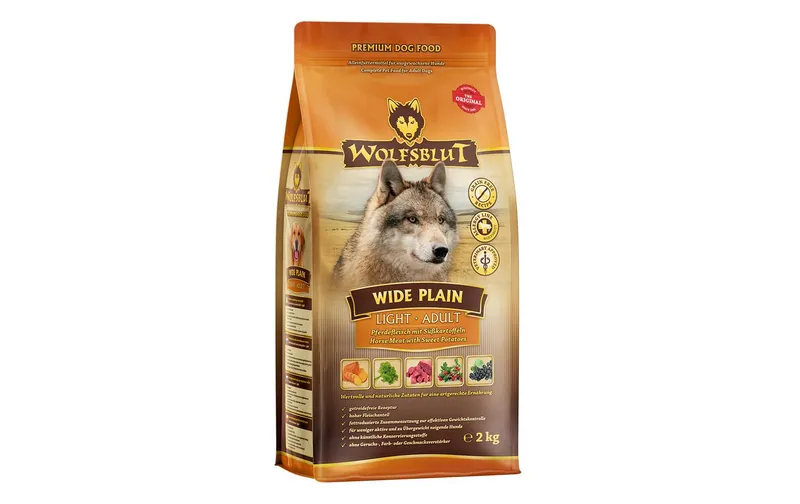 Wolfsblut Trockenfutter Dog Adult Light Wide Plain, 2 kg