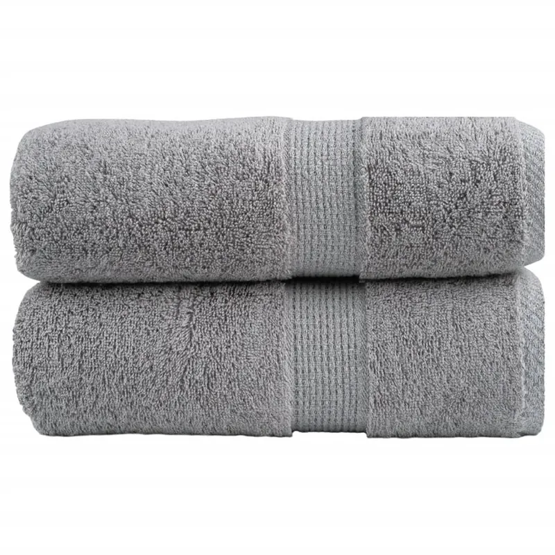 Premium-Waschtücher SOLUND 2 Stk. Grau 30x30 cm 600 g/m²