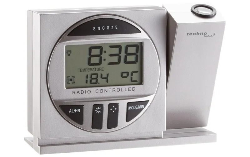 Technoline Funkwecker WT590 with Projektion, silver