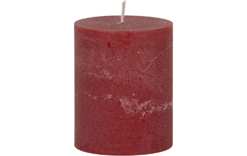 Weizenkorn Kerze Ice 10 cm x 8 cm, Karminrot, 4 Stück