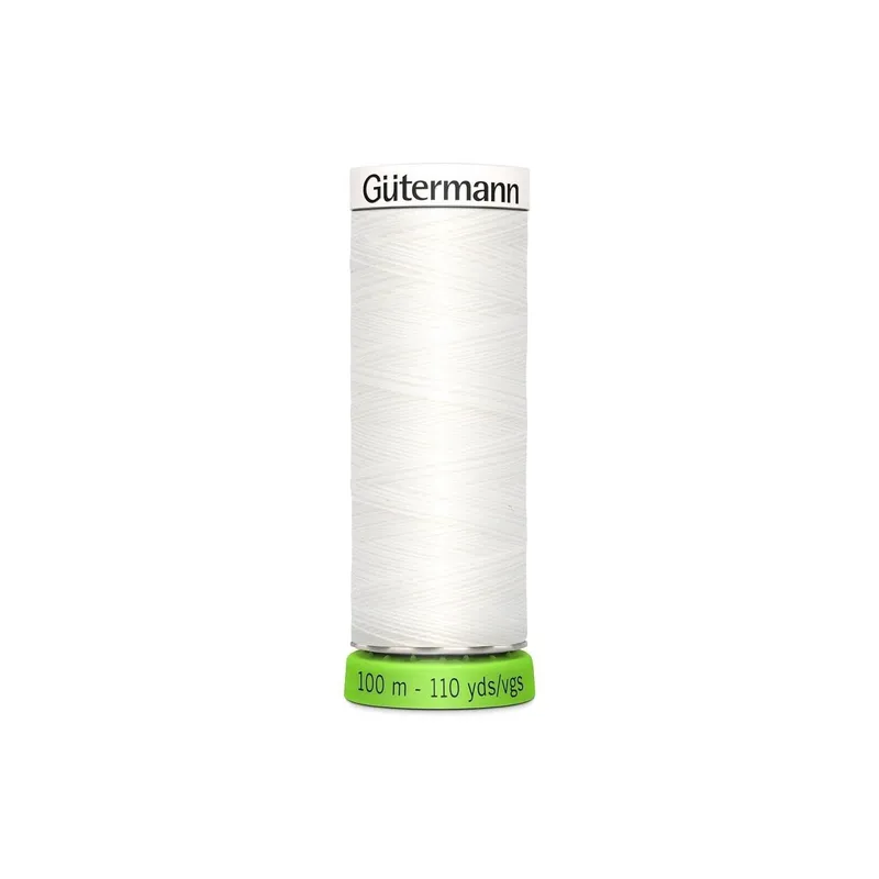 Gütermann Näh- e Stickgarn Allesnäher rPET 100 m bianco