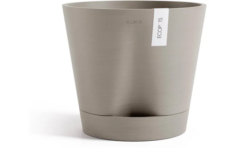 Ecopots Blumentopf Venice 2 Ø 30 cm Taupe